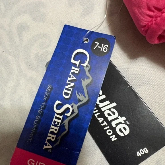 Kids' Fuchsia Mittens - Picture 3 of 7